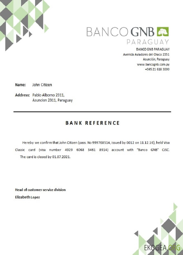 Référence Paraguay , Banco GNB , closure